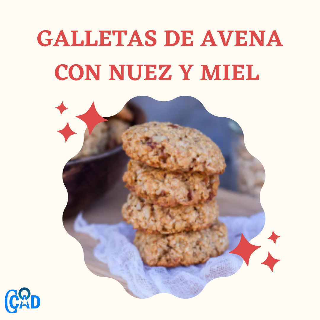 Nuestra cocina. Galletas de avena con nuez y miel 